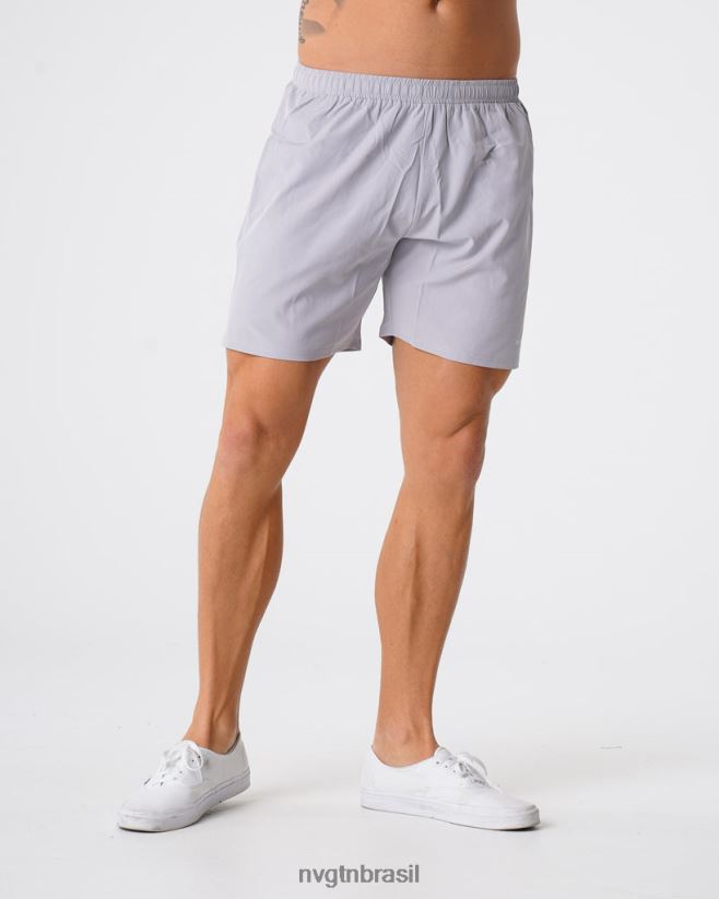 NVGTN partes inferiores homens shorts flexíveis cinza NNJ66L778
