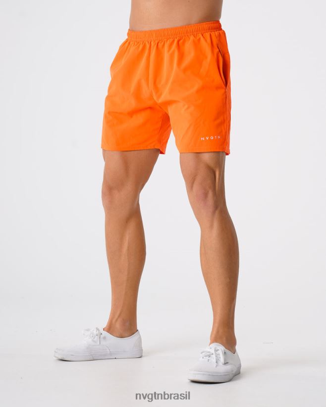 NVGTN partes inferiores homens shorts flexíveis laranja NNJ66L803
