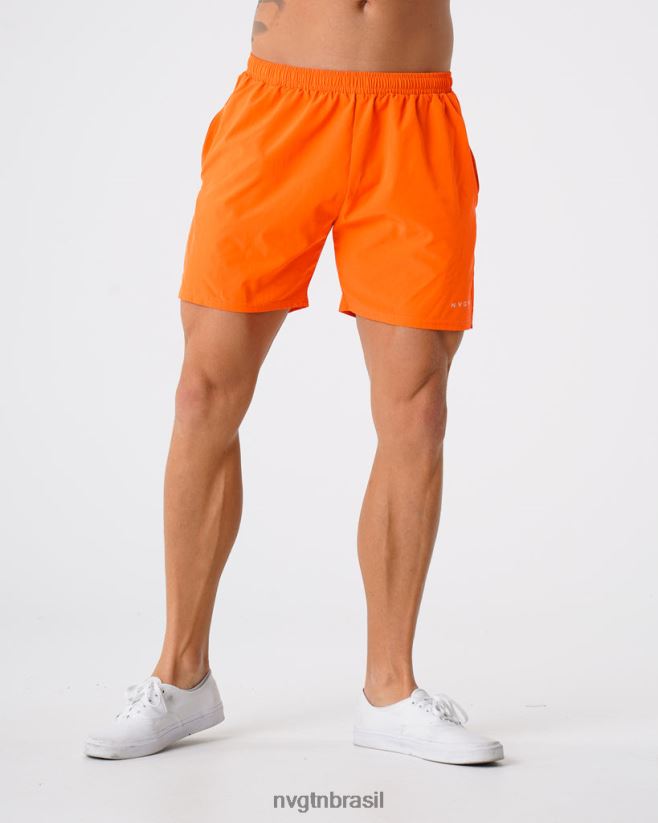 NVGTN partes inferiores homens shorts flexíveis laranja NNJ66L803