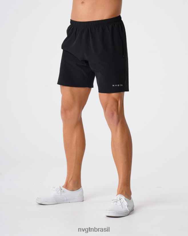 NVGTN partes inferiores homens shorts flexíveis preto NNJ66L777