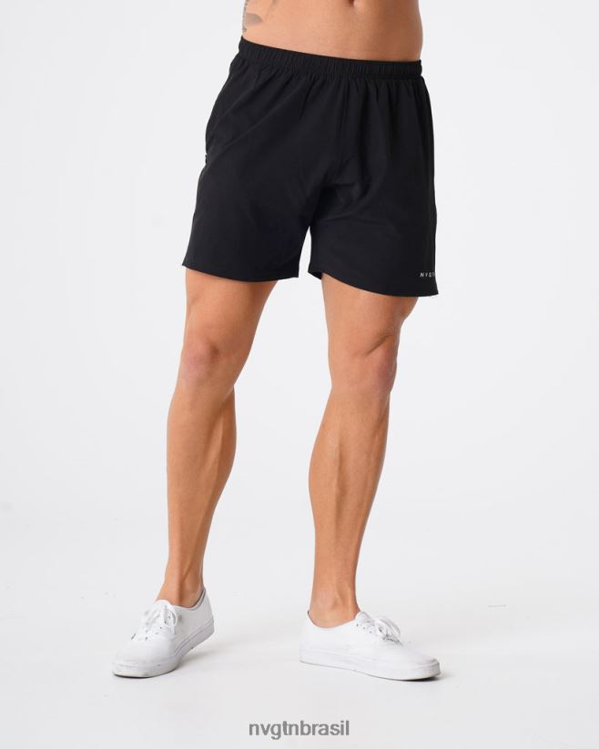 NVGTN partes inferiores homens shorts flexíveis preto NNJ66L777