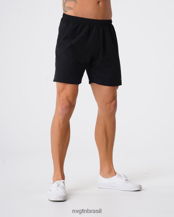 NVGTN partes inferiores homens shorts flexíveis preto NNJ66L777