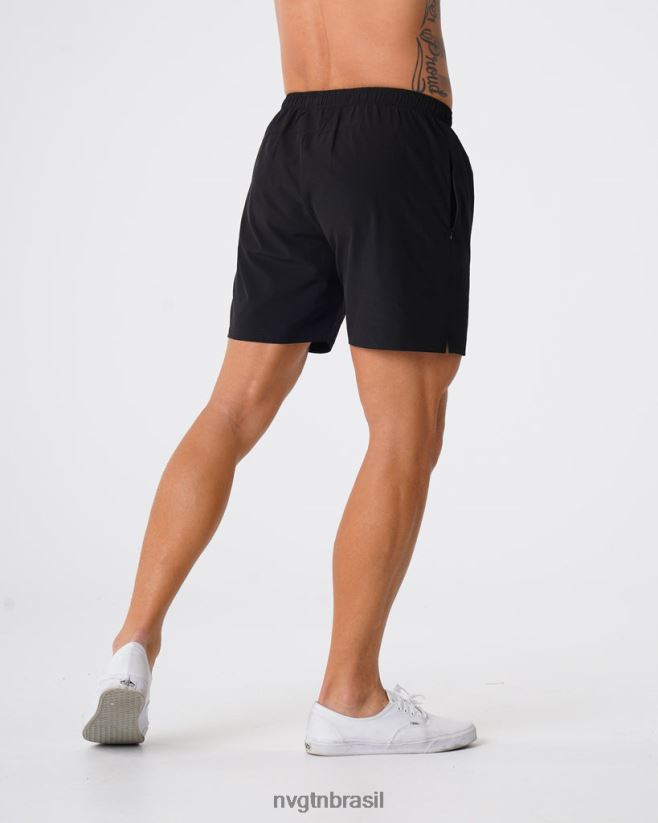 NVGTN partes inferiores homens shorts flexíveis preto NNJ66L777