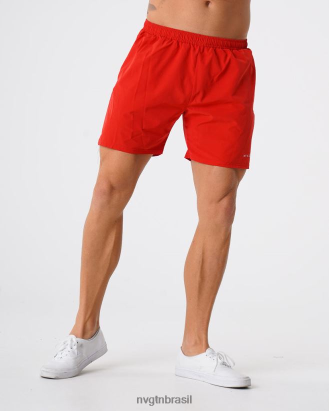 NVGTN partes inferiores homens shorts flexíveis vermelho NNJ66L804