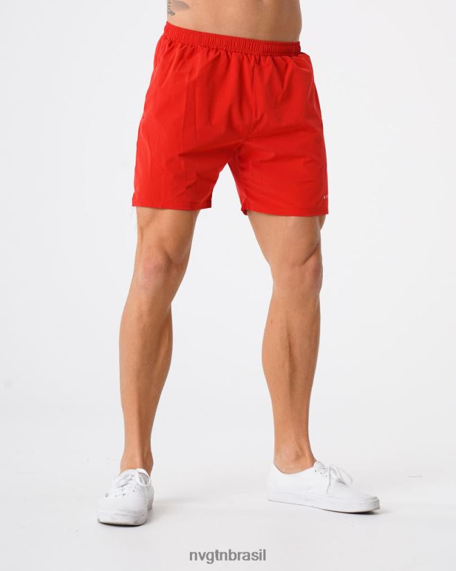 NVGTN partes inferiores homens shorts flexíveis vermelho NNJ66L804