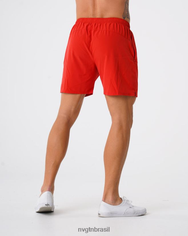 NVGTN partes inferiores homens shorts flexíveis vermelho NNJ66L804