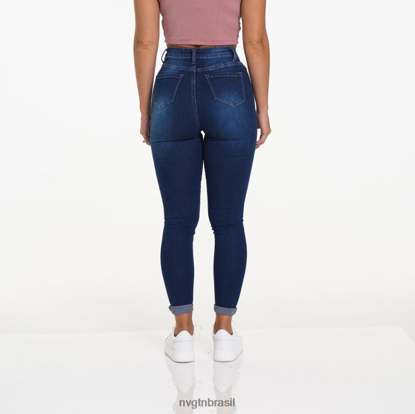NVGTN estilo de vida mulheres calça jeans navishape lavagem escura NNJ66L743