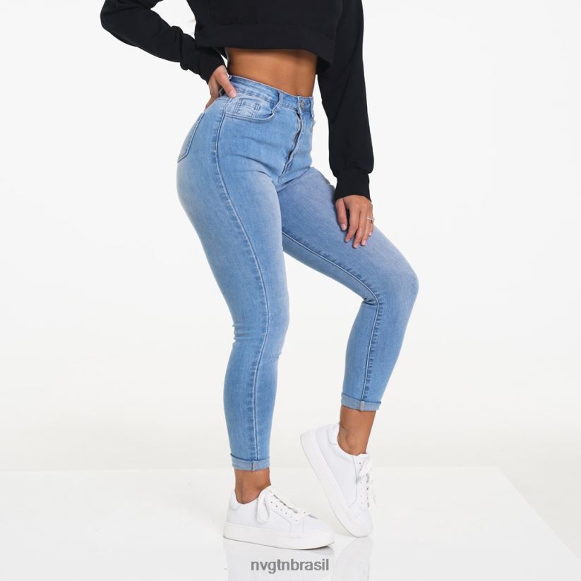 NVGTN estilo de vida mulheres calça jeans navishape lavagem leve NNJ66L741
