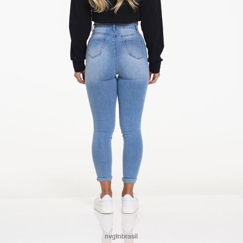 NVGTN estilo de vida mulheres calça jeans navishape lavagem leve NNJ66L741