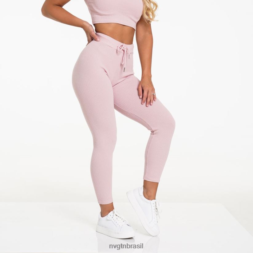 NVGTN estilo de vida mulheres calças de descanso para dia preguiçoso rosa NNJ66L756
