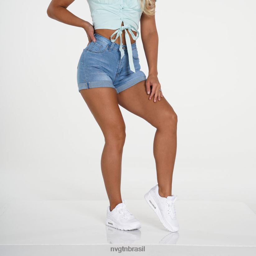 NVGTN estilo de vida mulheres short jeans navishape lavagem leve NNJ66L747