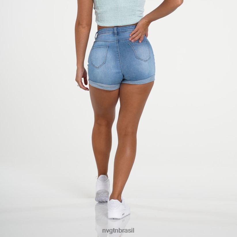 NVGTN estilo de vida mulheres short jeans navishape lavagem leve NNJ66L747