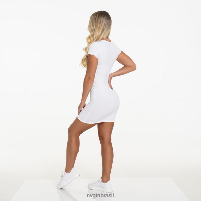 NVGTN estilo de vida mulheres vestido de bolso branco NNJ66L733