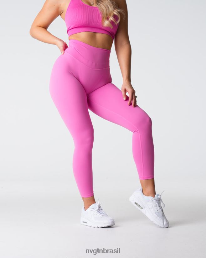 NVGTN fitness mulheres legging assinatura 2.0 chiclete rosa NNJ66L545