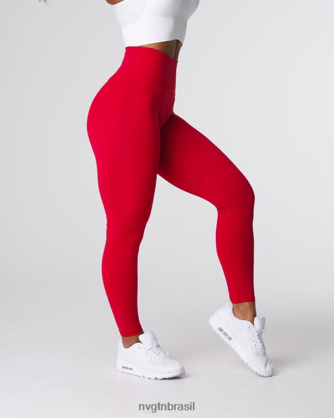 NVGTN fitness mulheres legging assinatura 2.0 vinho tinto NNJ66L551
