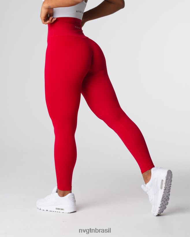 NVGTN fitness mulheres legging assinatura 2.0 vinho tinto NNJ66L551