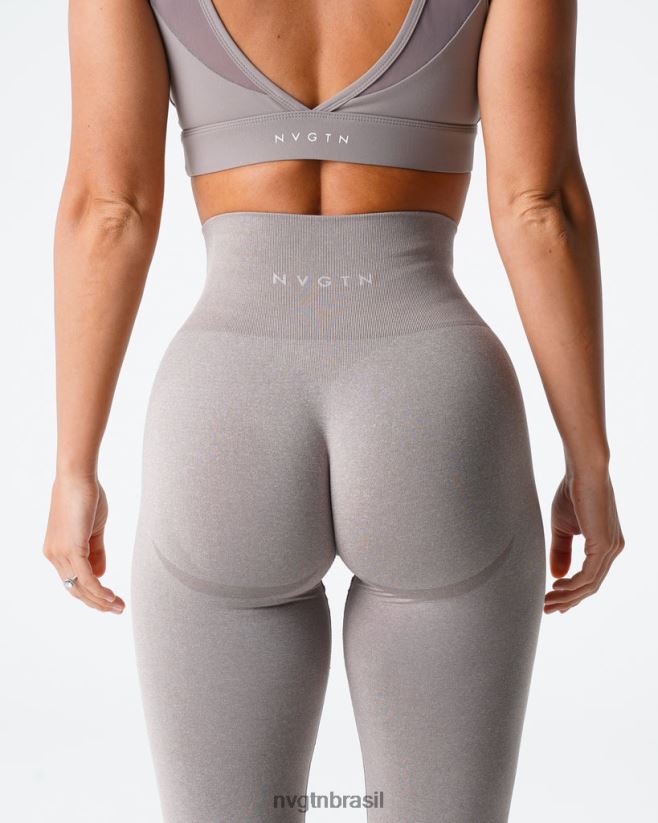 NVGTN fitness mulheres legging sem costura com contorno cinza NNJ66L504