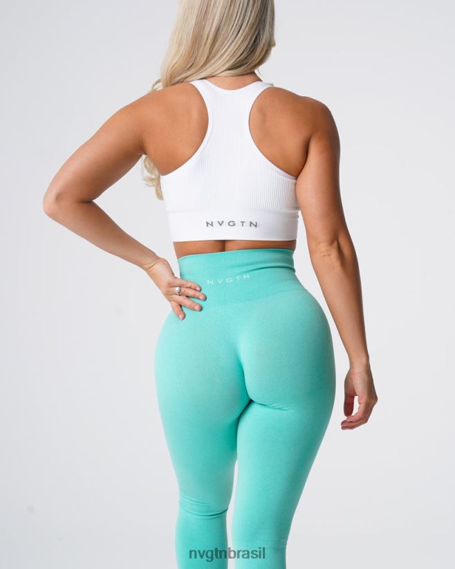 NVGTN fitness mulheres legging sem costura com contorno hortelã NNJ66L531