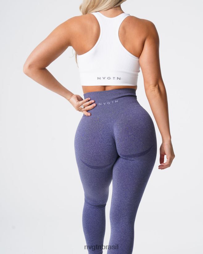 NVGTN fitness mulheres legging sem costura com contorno índigo NNJ66L532