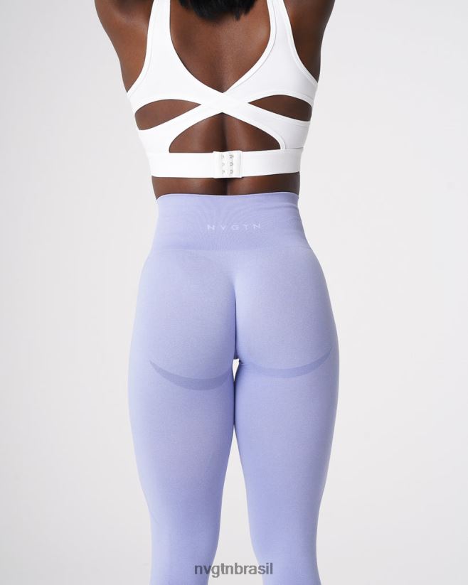 NVGTN fitness mulheres legging sem costura com contorno pervinca NNJ66L506