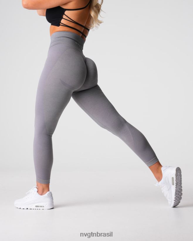 NVGTN fitness mulheres legging sem costura contorno 2.0 cinza NNJ66L488