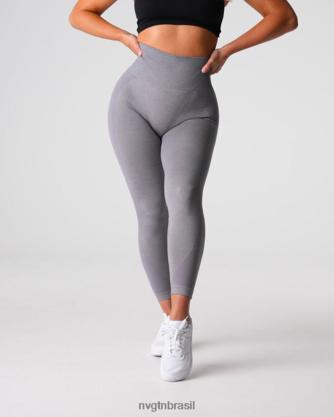 NVGTN fitness mulheres legging sem costura contorno 2.0 cinza NNJ66L488
