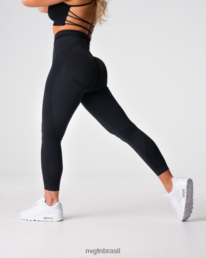 NVGTN fitness mulheres legging sem costura contorno 2.0 preto NNJ66L487