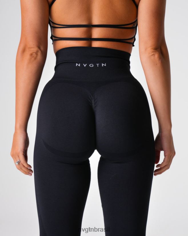 NVGTN fitness mulheres legging sem costura contorno 2.0 preto NNJ66L487