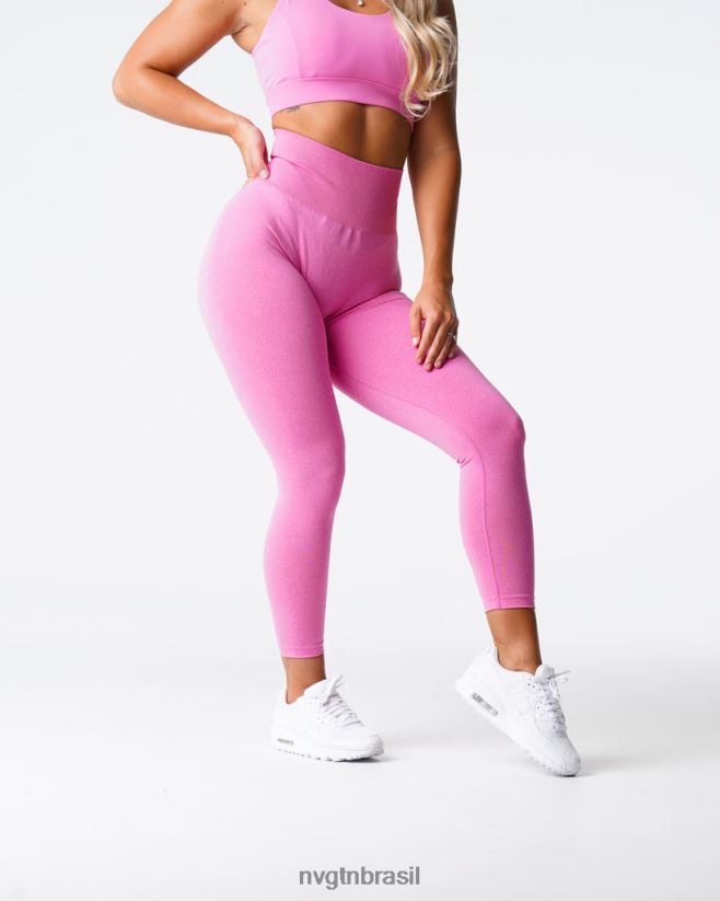 NVGTN fitness mulheres legging sem costura nv chiclete rosa NNJ66L587