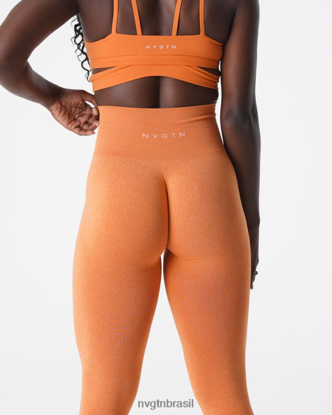 NVGTN fitness mulheres legging sem costura nv laranja queimado NNJ66L589