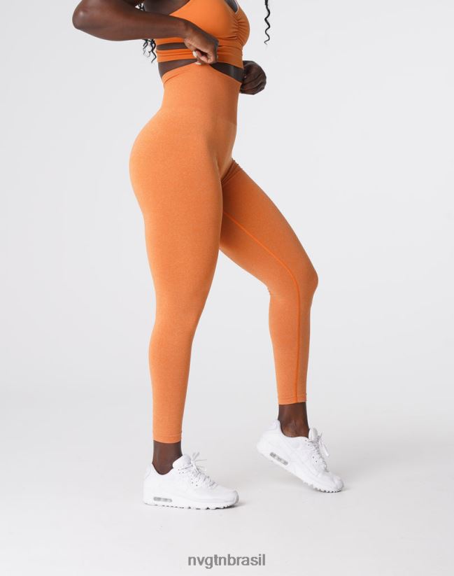 NVGTN fitness mulheres legging sem costura nv laranja queimado NNJ66L589