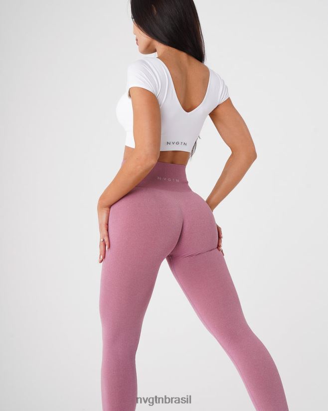 NVGTN fitness mulheres legging sem costura nv rosa pastel NNJ66L600