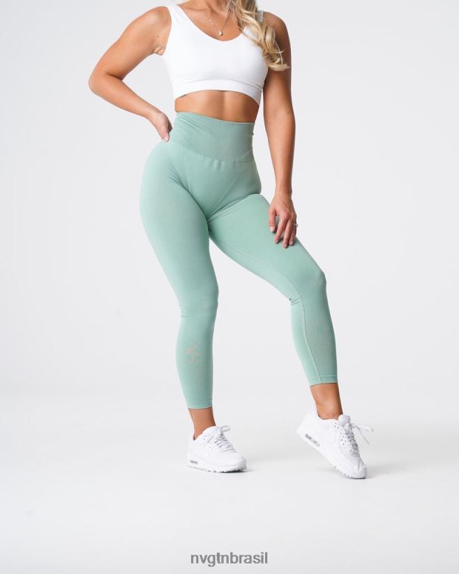 NVGTN fitness mulheres legging sem costura nv verde sálvia NNJ66L602