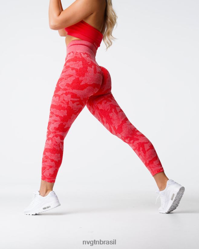 NVGTN fitness mulheres leggings camufladas sem costura maçã doce NNJ66L549