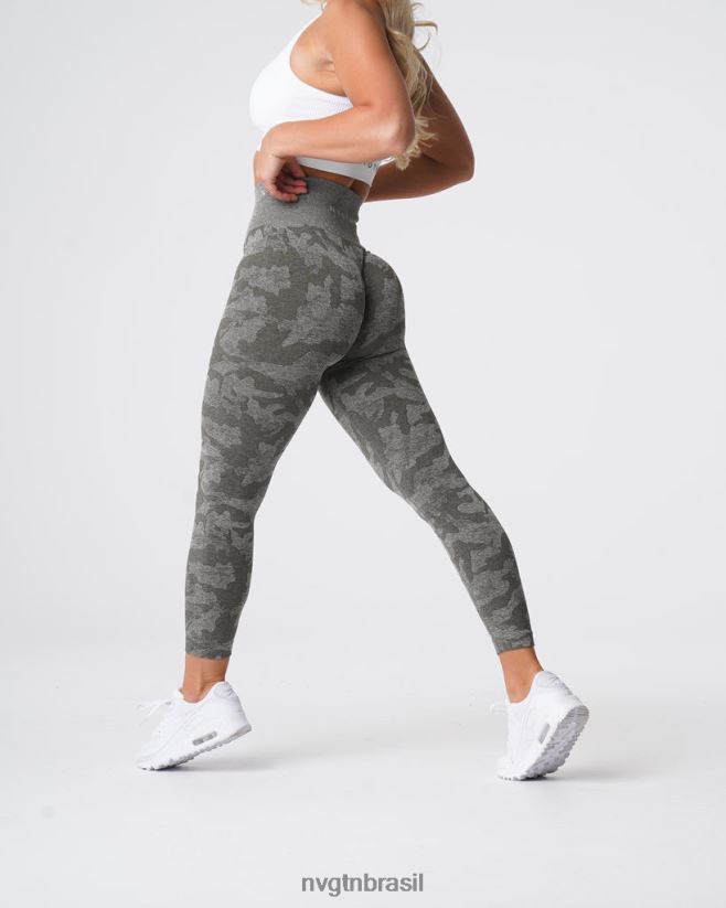 NVGTN fitness mulheres leggings camufladas sem costura verde cáqui NNJ66L675