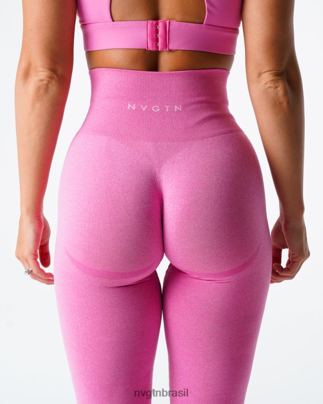 NVGTN fitness mulheres leggings curvas sem costura chiclete rosa NNJ66L627