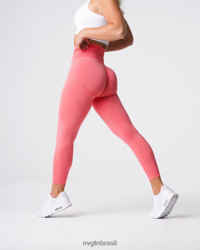 NVGTN fitness mulheres leggings curvas sem costura coral NNJ66L612