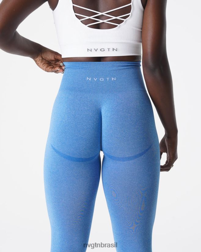 NVGTN fitness mulheres leggings curvas sem costura oceano azul NNJ66L624