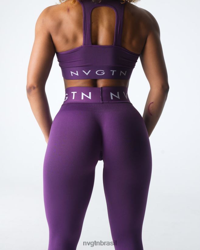 NVGTN fitness mulheres leggings esportivas sem costura ametista NNJ66L542