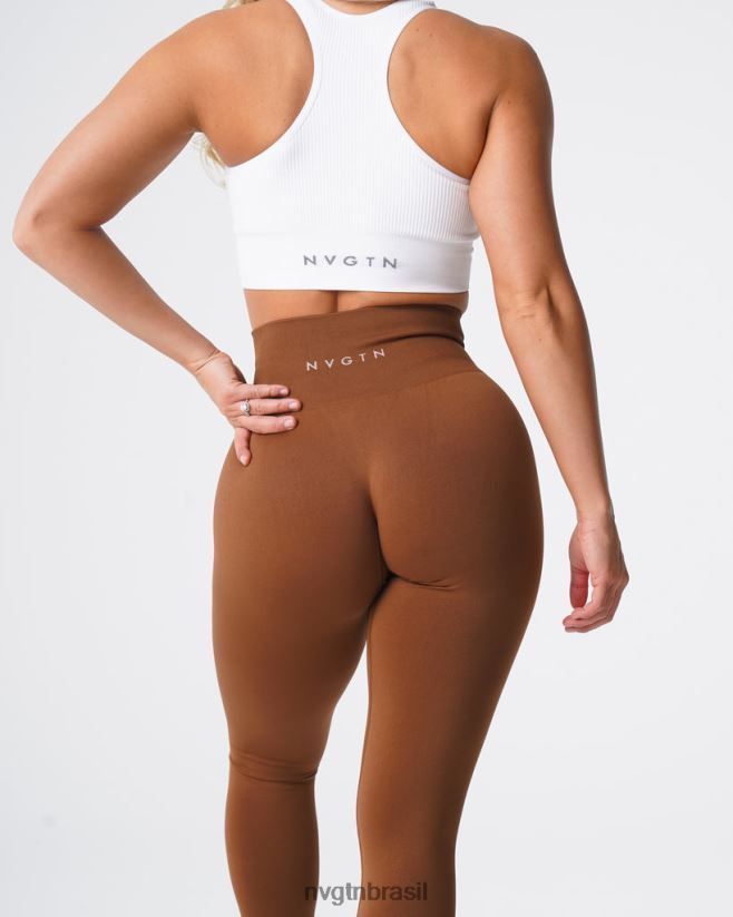 NVGTN fitness mulheres leggings sólidas sem costura caramelo NNJ66L556