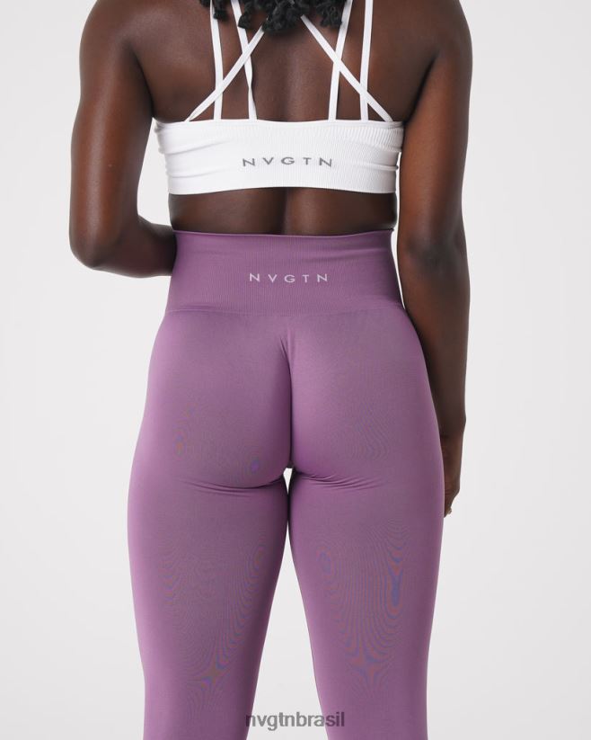 NVGTN fitness mulheres leggings sólidas sem costura orquídea NNJ66L577