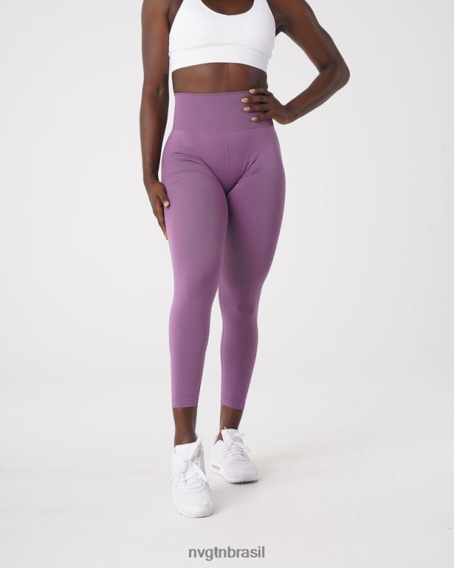 NVGTN fitness mulheres leggings sólidas sem costura orquídea NNJ66L577