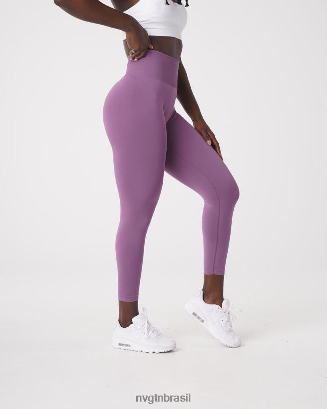 NVGTN fitness mulheres leggings sólidas sem costura orquídea NNJ66L577