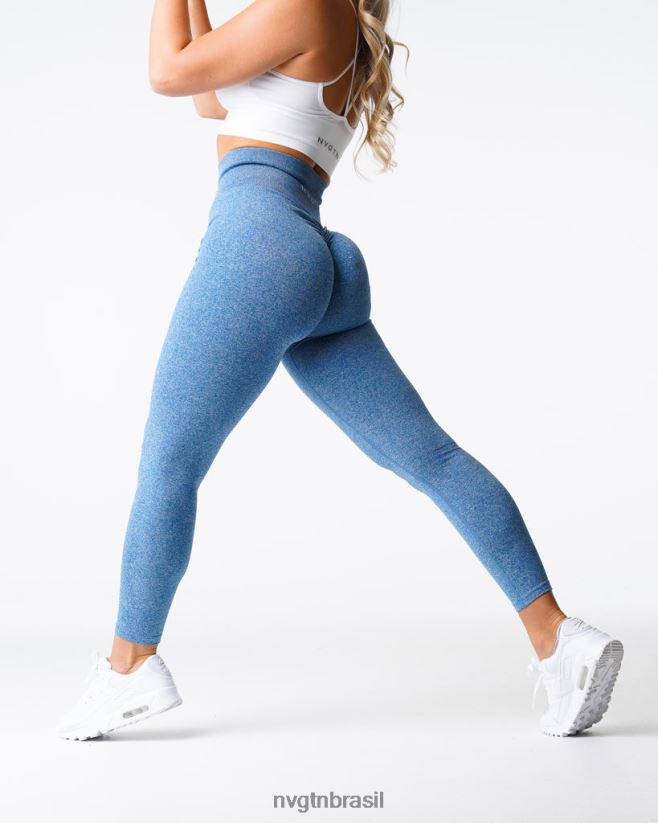 NVGTN fitness mulheres leggings sem costura céu azul NNJ66L648