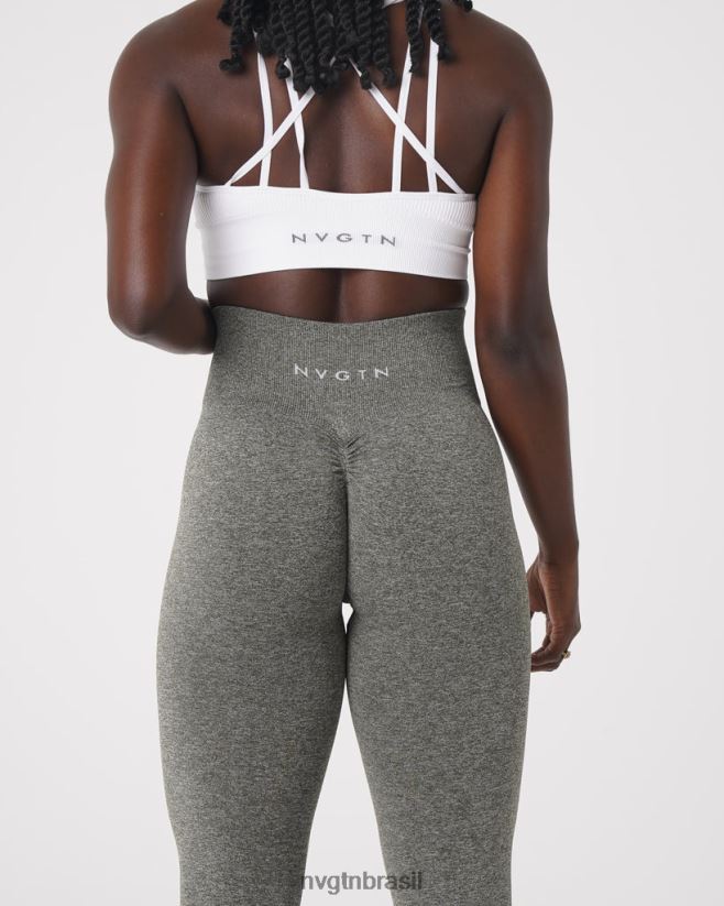 NVGTN fitness mulheres leggings sem costura verde cáqui NNJ66L561