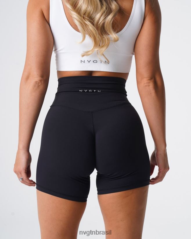 NVGTN fitness mulheres shorts assinatura 2.0 preto NNJ66L453