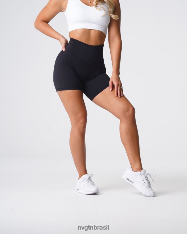 NVGTN fitness mulheres shorts assinatura 2.0 preto NNJ66L453