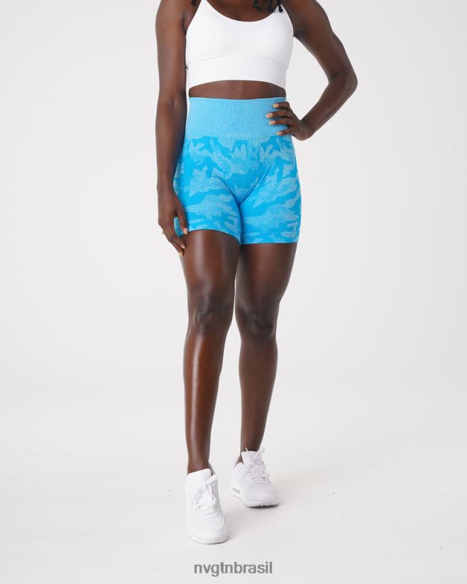 NVGTN fitness mulheres shorts camuflados sem costura caribenho NNJ66L441