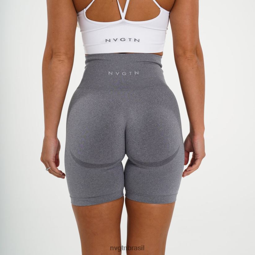 NVGTN fitness mulheres shorts de motociclista cinza NNJ66L478