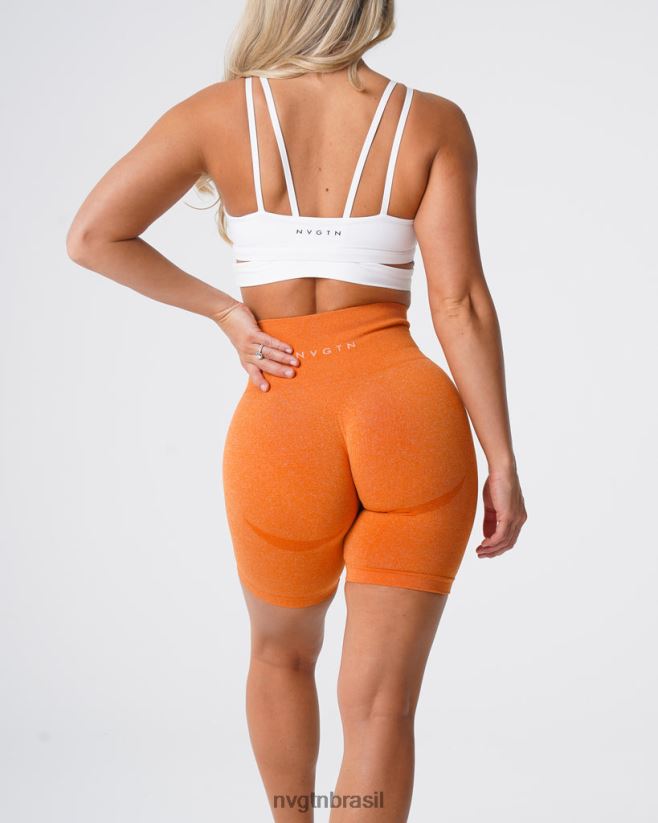 NVGTN fitness mulheres shorts de motociclista laranja queimado NNJ66L485